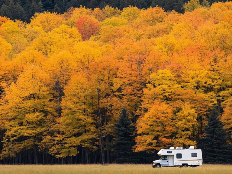 A camper parked at one of the best campgrounds in New York