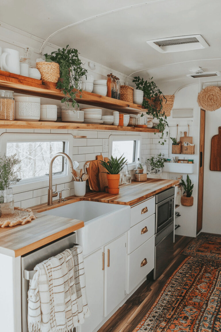 37 Modern & Minimal Ideas For Decorating Your RV Interior