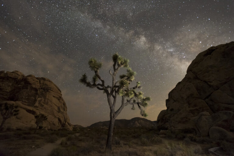 A popular camping destination where you can see stars