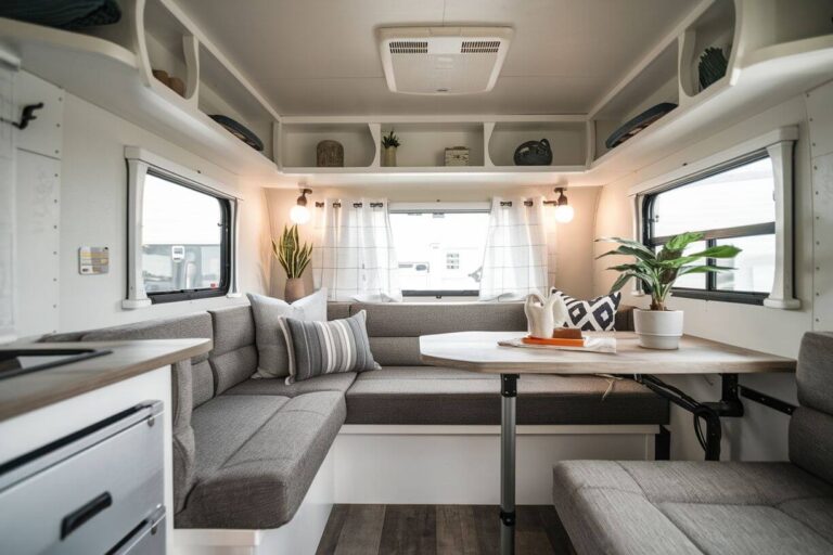 An RV after being renovated and remodeled