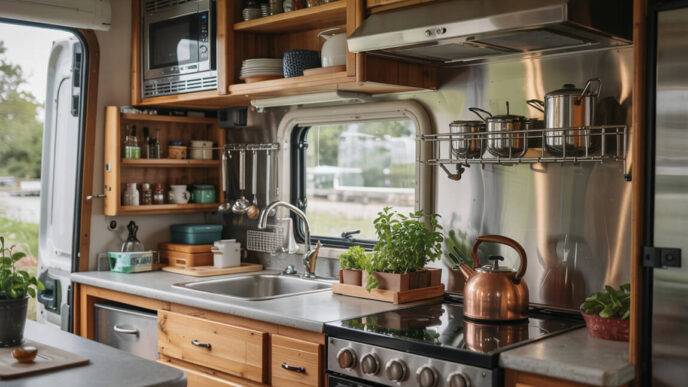 Some RV kitchen organization ideas
