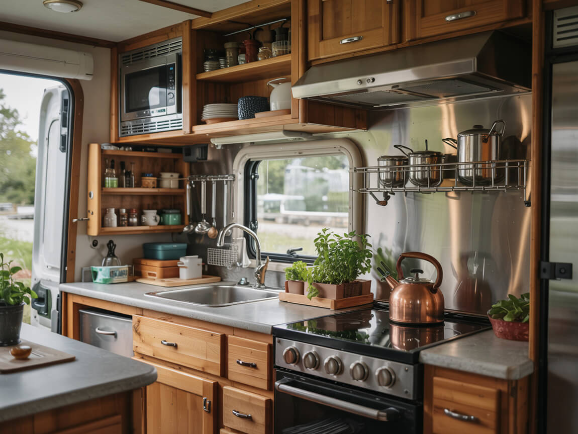 Some RV kitchen organization ideas