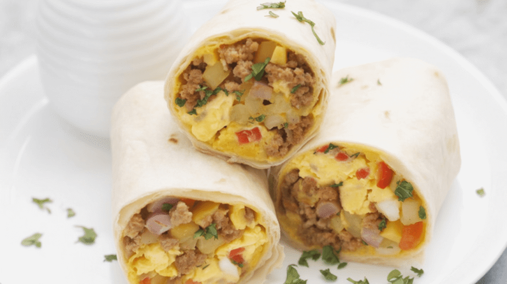 Camping Breakfast Burritos