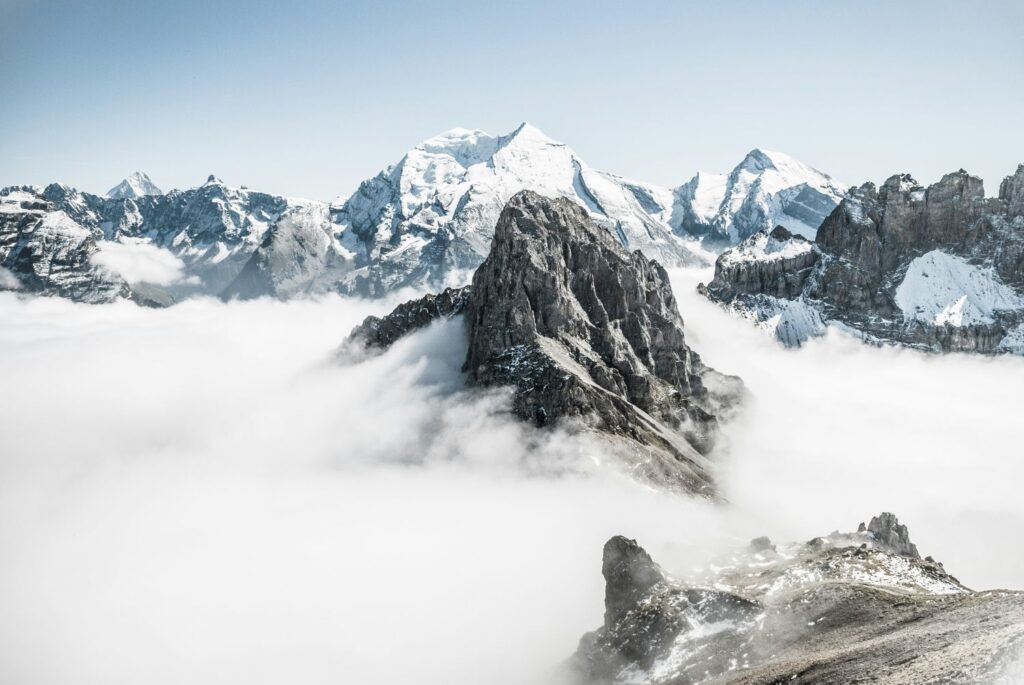 Snowy mountains