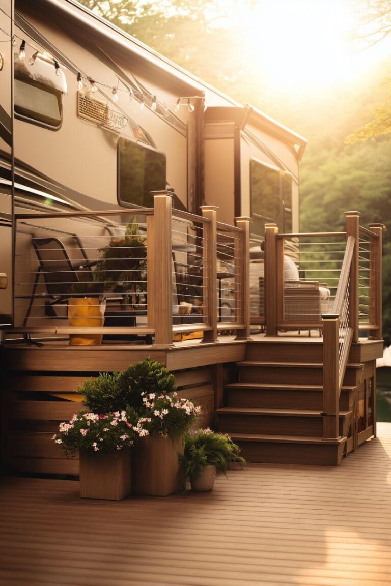 27 RV Deck Ideas To Turn Your Campsite Into An Outdoor Oasis