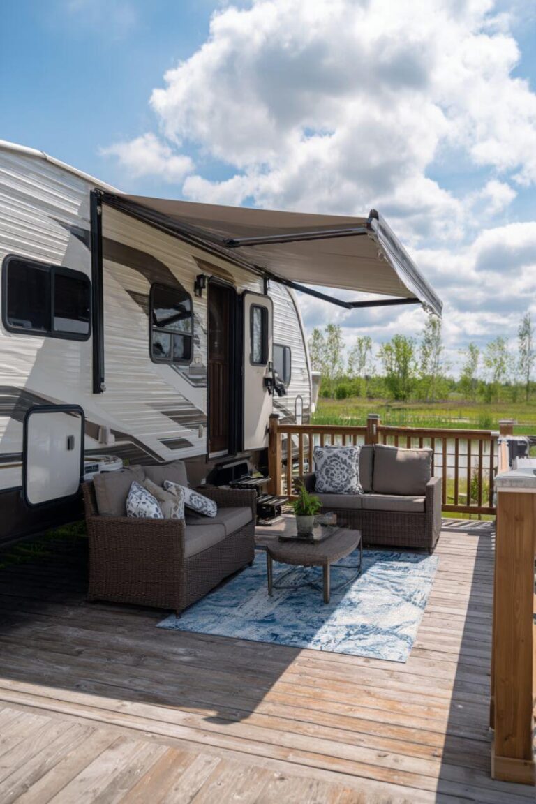 27 RV Deck Ideas To Turn Your Campsite Into An Outdoor Oasis