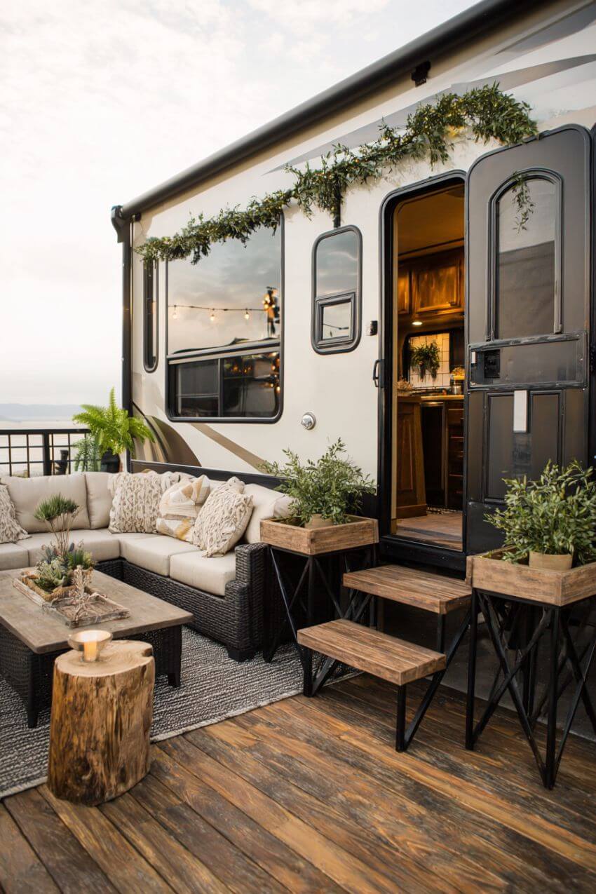 27 RV Deck Ideas To Turn Your Campsite Into An Outdoor Oasis