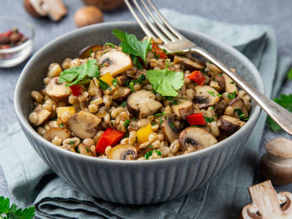 Barley & Mushroom Salad