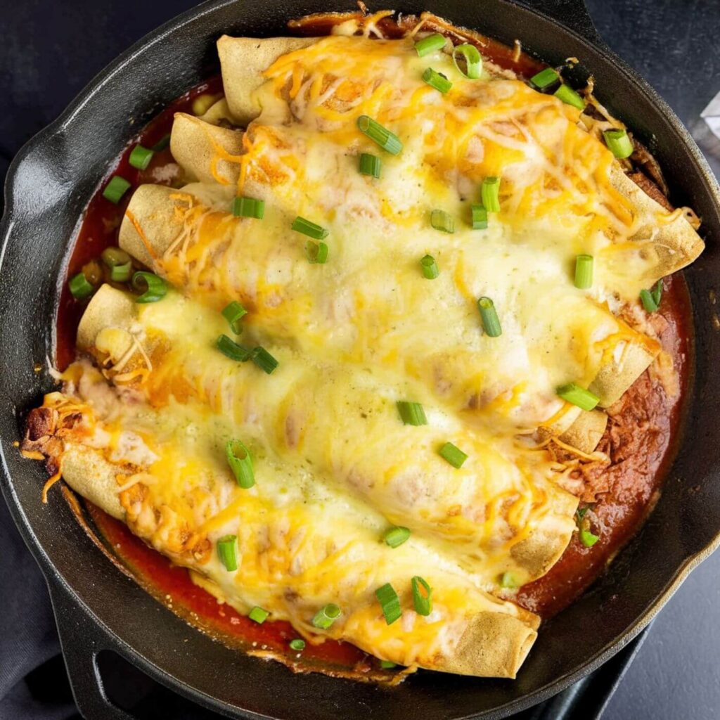 Campfire Chicken Enchiladas (Dutch Oven)