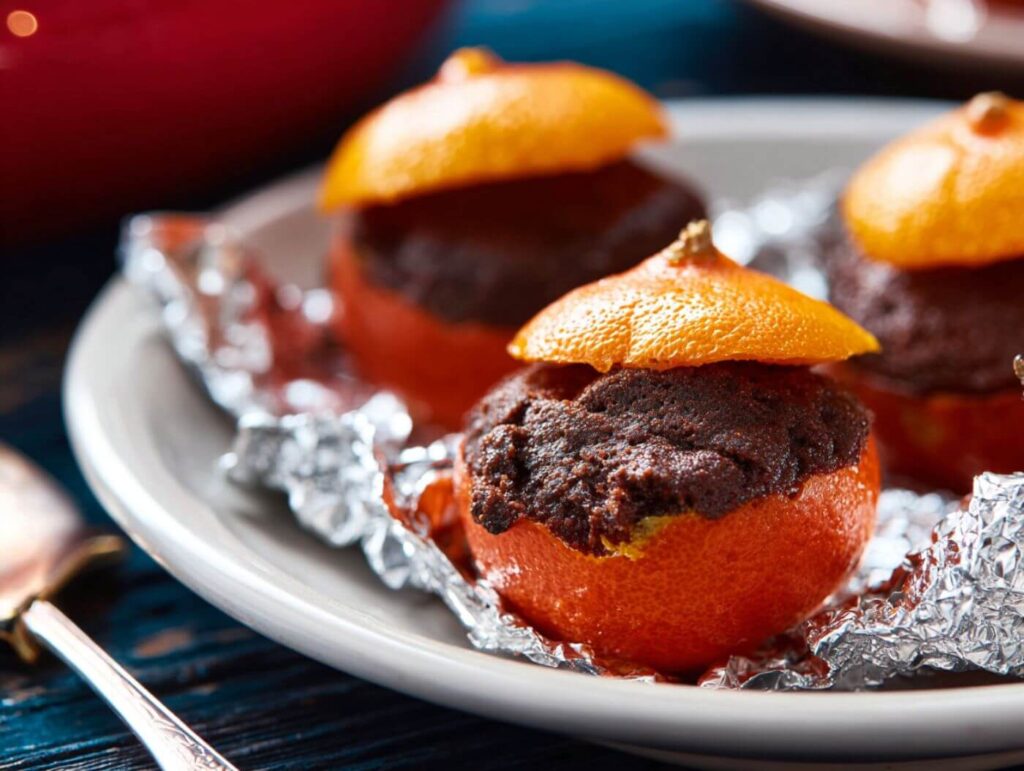 Orange-Peel Campfire Brownies