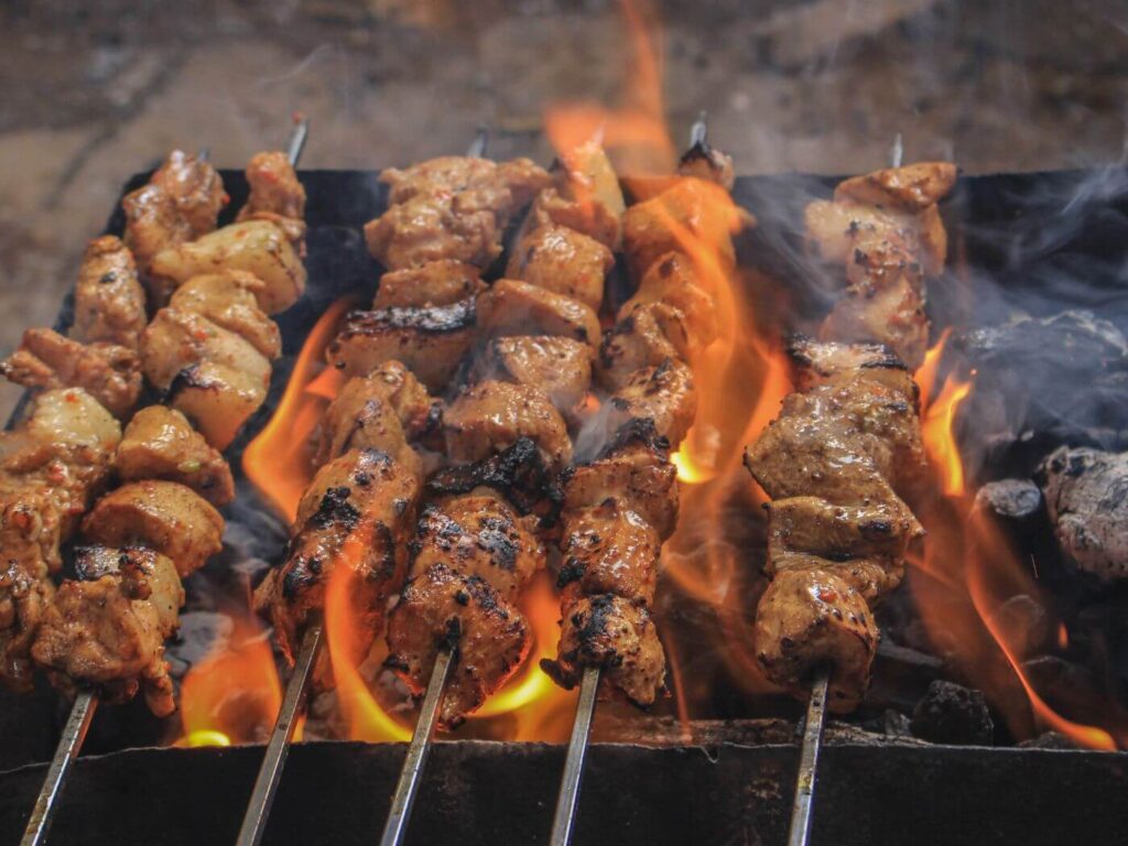 Sprite-Marinated Pork Skewers